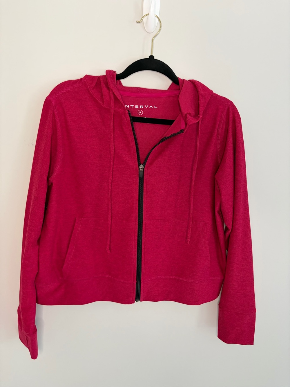 Pink Zip-Up Hoodie Jacket